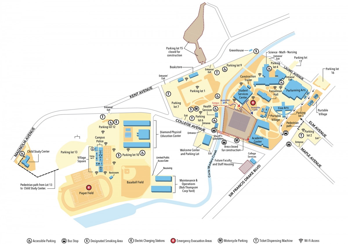 Kentfield Campus Map
