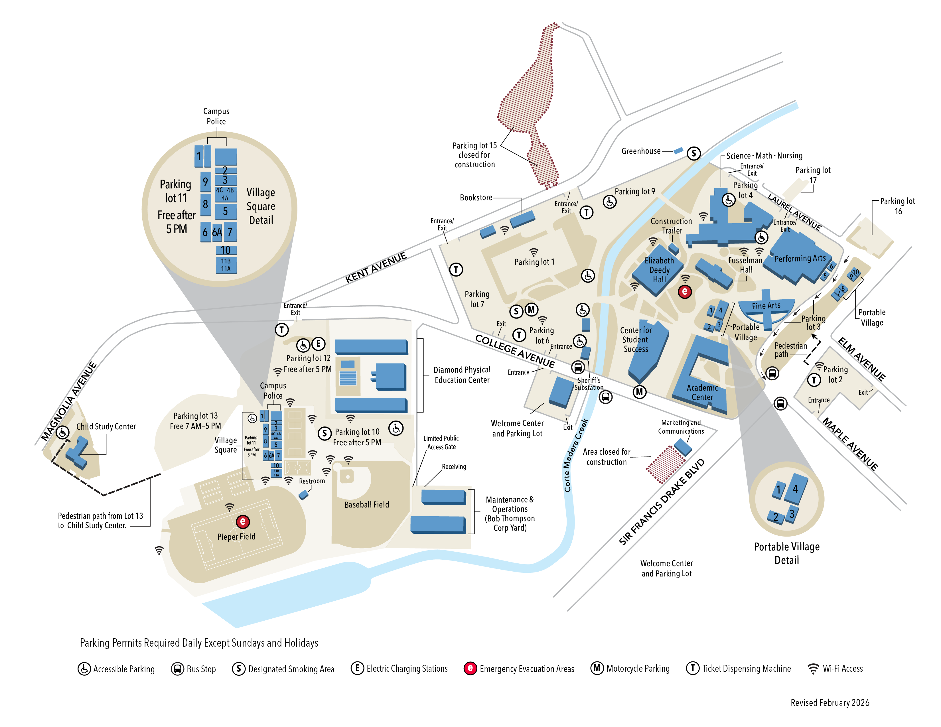 Kentfield Campus Map